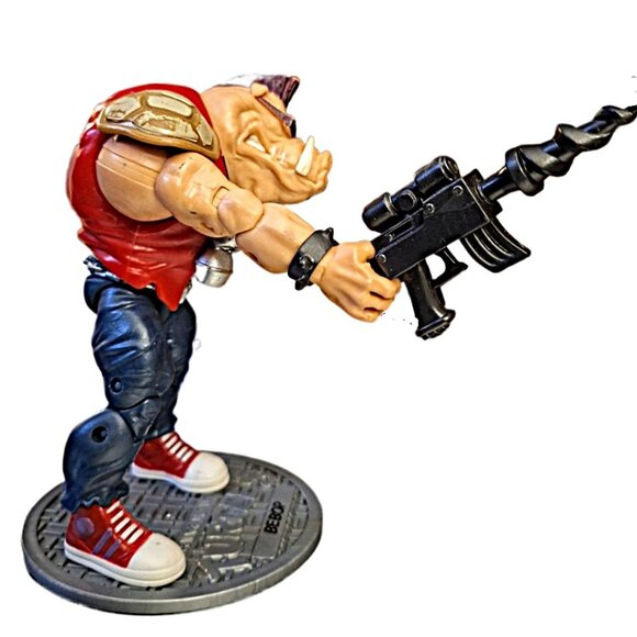 2012 Playmate Viacom Be-Bop Hardhead 6" Action Figure Weapon Stand - Picture 3 of 9